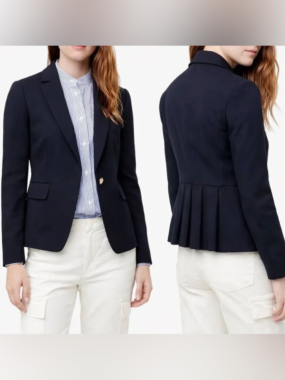 J.Crew Mayfair Blazer Four-season Stretch Navy size 8 P